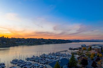 view of harbor at Harbor Heights 55+ Community, Washington
